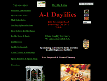Tablet Screenshot of a1daylilies.com